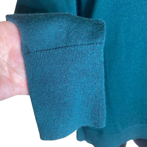 Banana republic xs extra fine merino wool long sleeved green sweater shirt brat - Picture 2 of 5